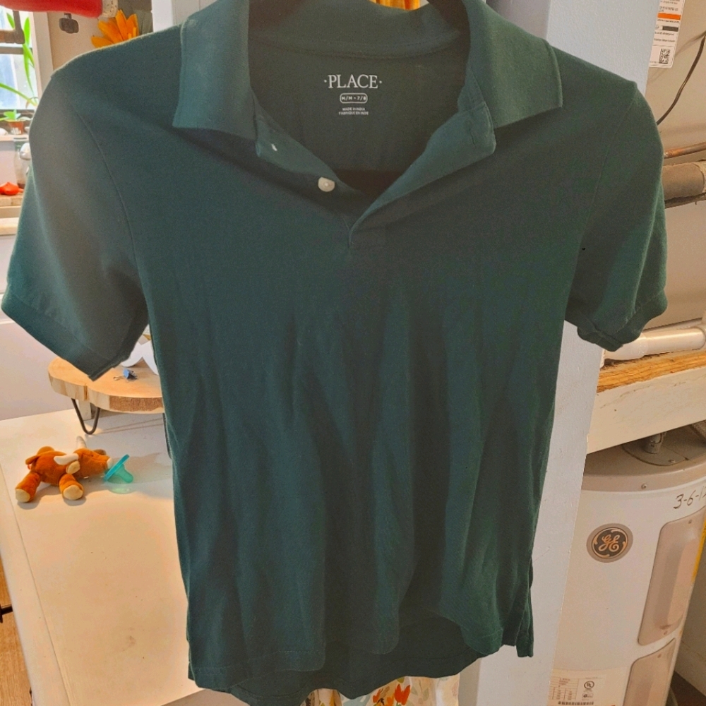 2 Children's Place Uniform Shirts Size 7/8